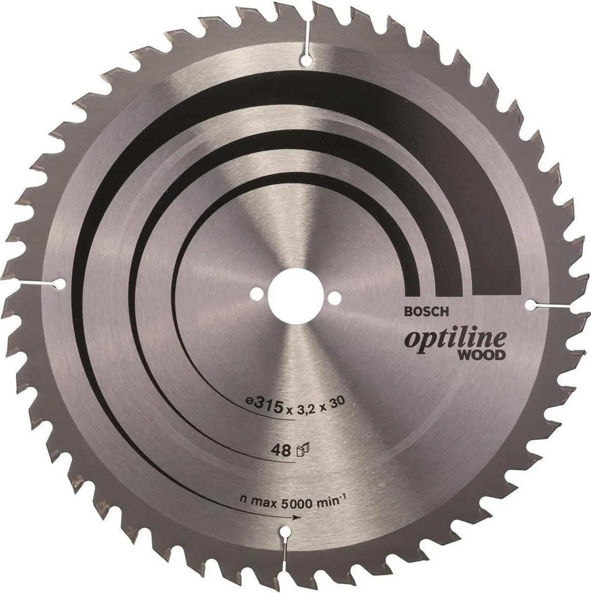 Bosch Professional Cirkelzaagblad Optiline T 315x30x3,2 48T - Metaal/Hout - afbeelding 6 van 6