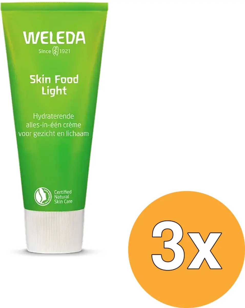 3x WELEDA Skin food light (75 ml)