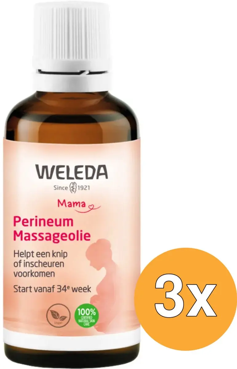 3x WELEDA Perineum masssageolie (50 ml)