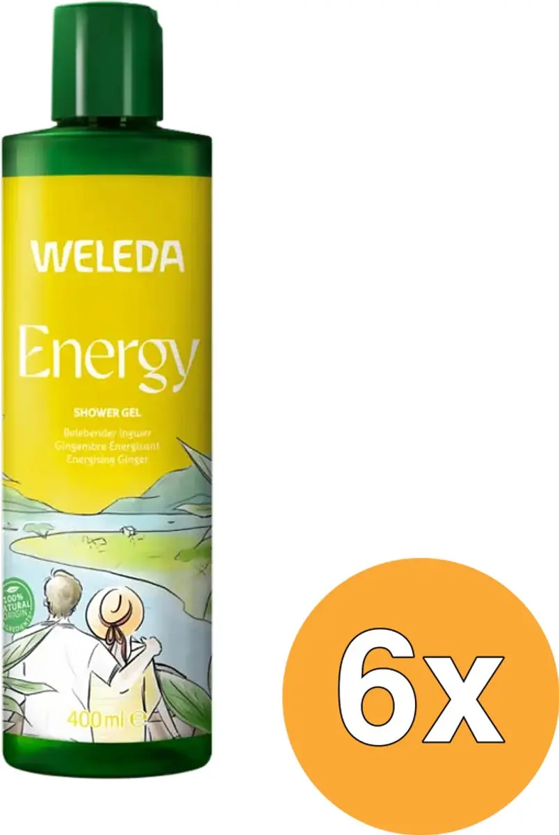 6x Weleda Energy Douchegel Gember (400 ml)