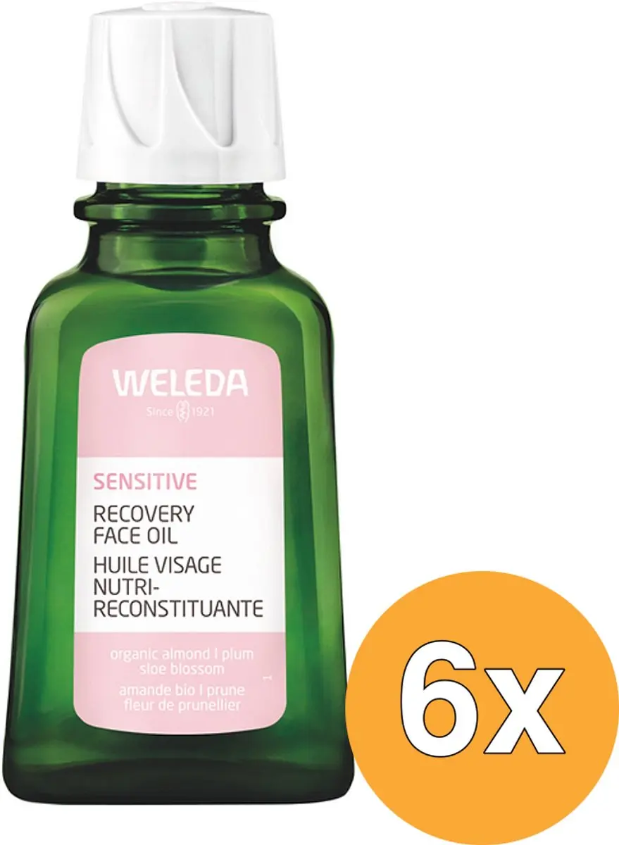 6x Weleda Sensitive Herstellende Gezichtsolie (50 ml)
