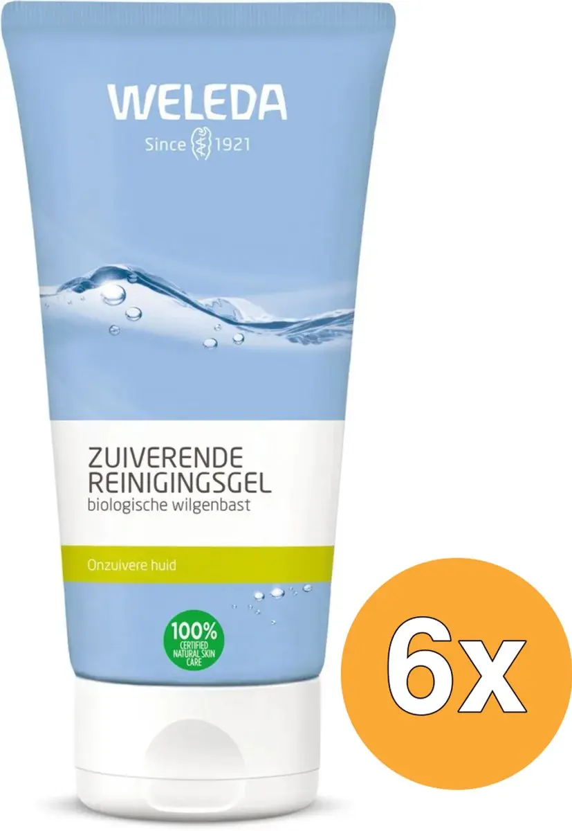6x Weleda Zuiverende Reinigingsgel (100 ml)