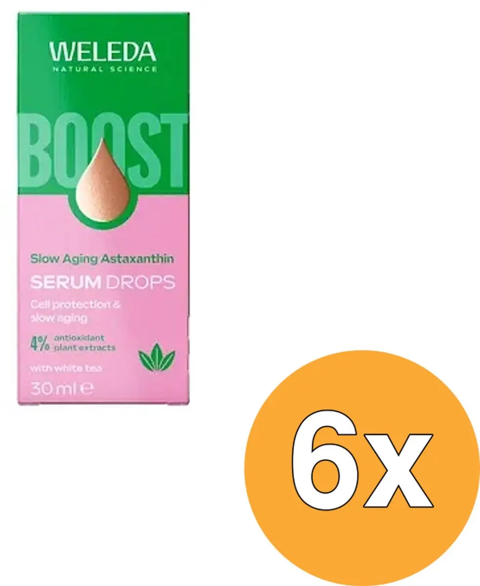 6x Weleda Slow Aging Boost Serum Drops (30 ml)