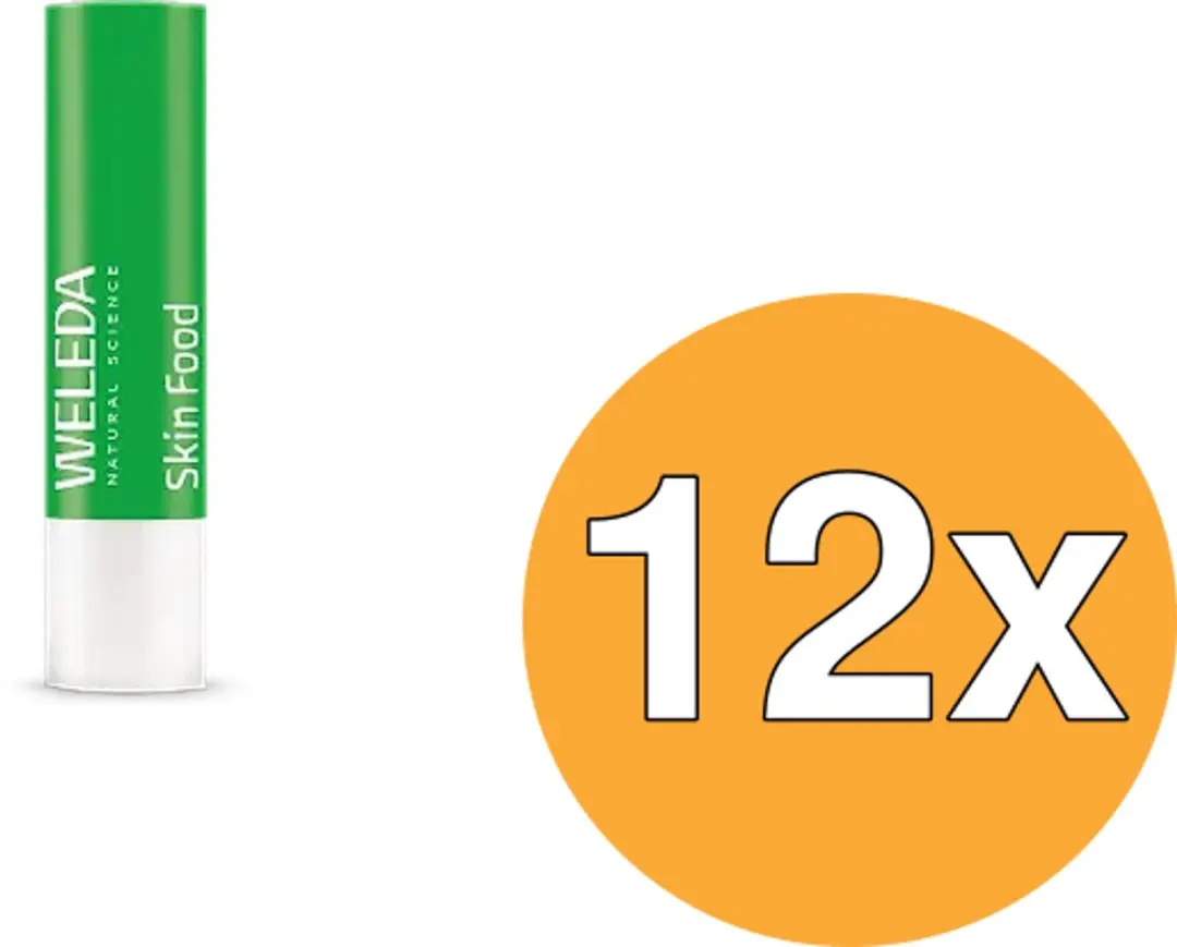 12x Weleda Skin Food Lip Butter Stick (4,8 gr)