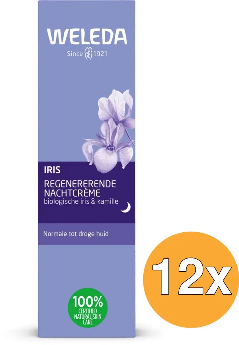 12x Weleda Iris Regenererende Nachtcreme (30 ml)