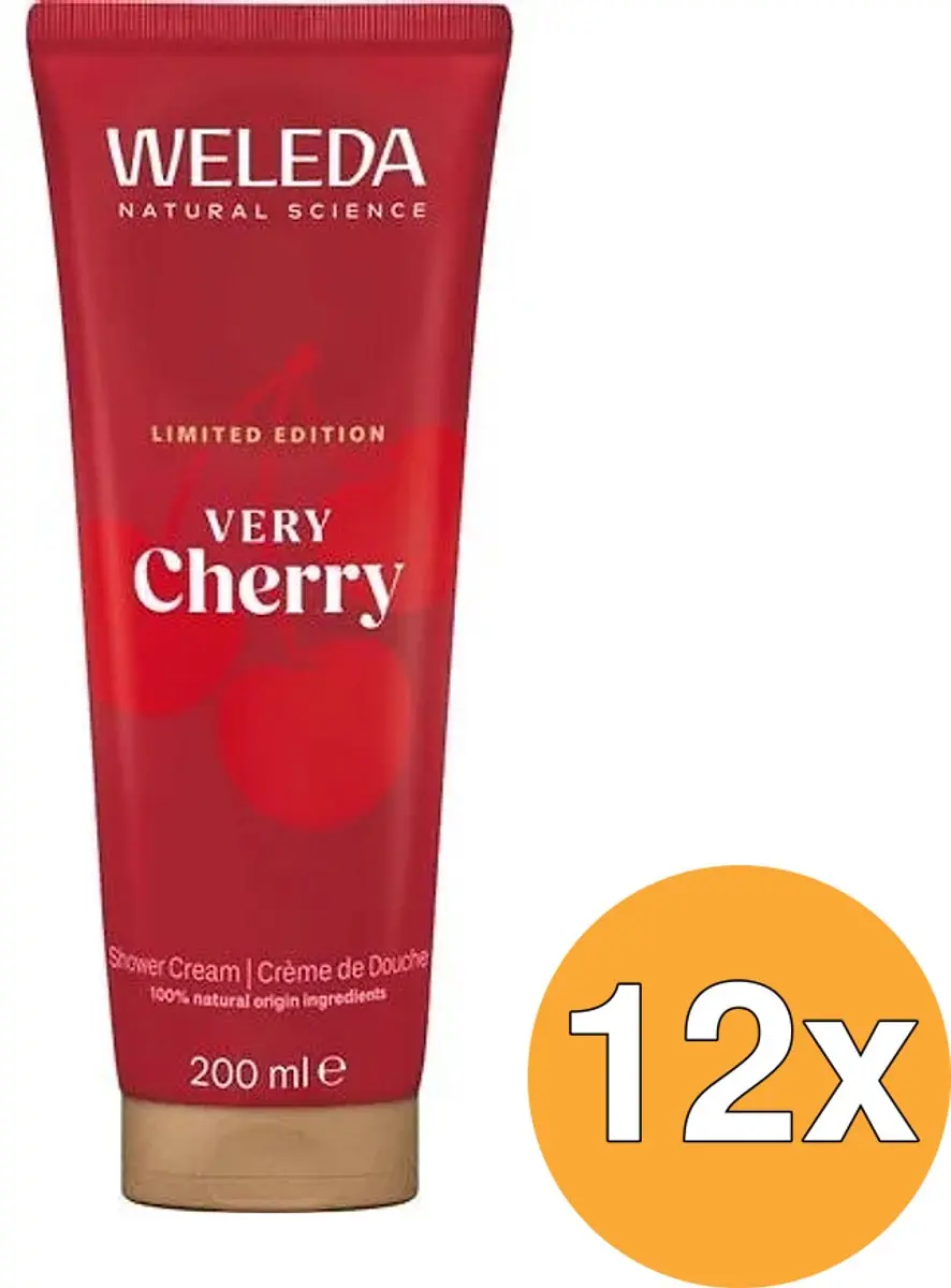 12x Weleda Shower Cream Limited Edition Very Cherry (200 ml)