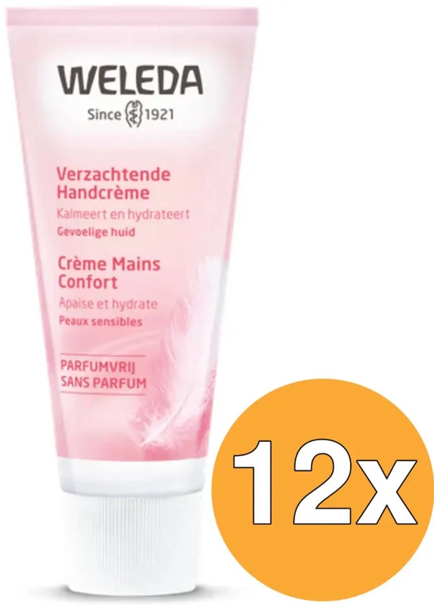 12x WELEDA Verzachtende Handcreme Parfumvrij (50 ml)