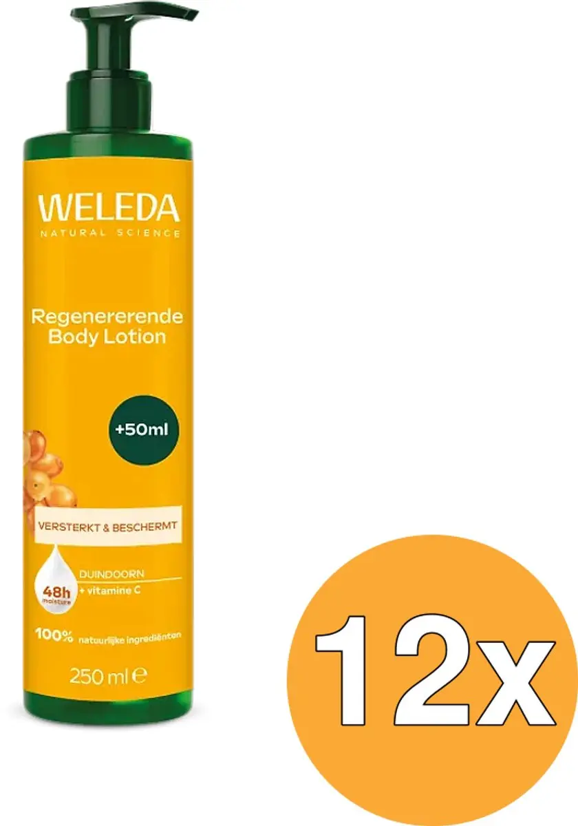 12x WELEDA Regenererende Body Lotion Duindoorn (250 ml)