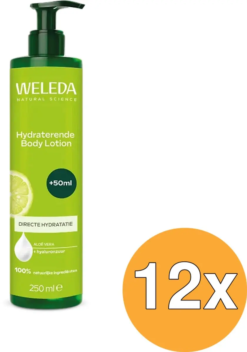 12x WELEDA Hydraterende Body Lotion Aloe Vera (250 ml)