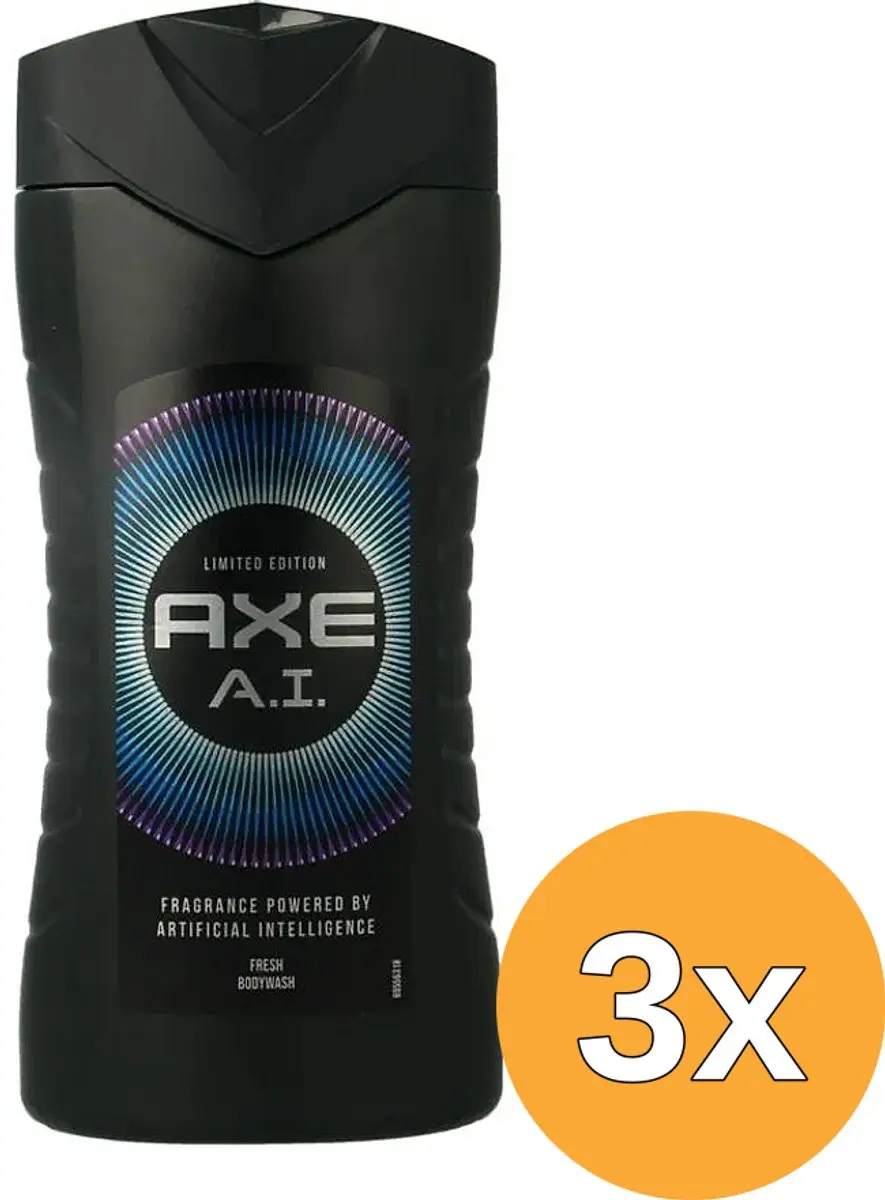 3x Axe Showergel A.I. (250 ml)