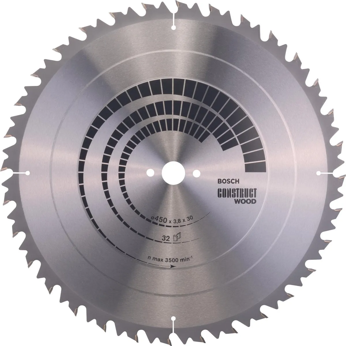 Bosch Professional CIRKZB Constructiehout Tandzaagblad 450x30x3,8mm 32T Metaal