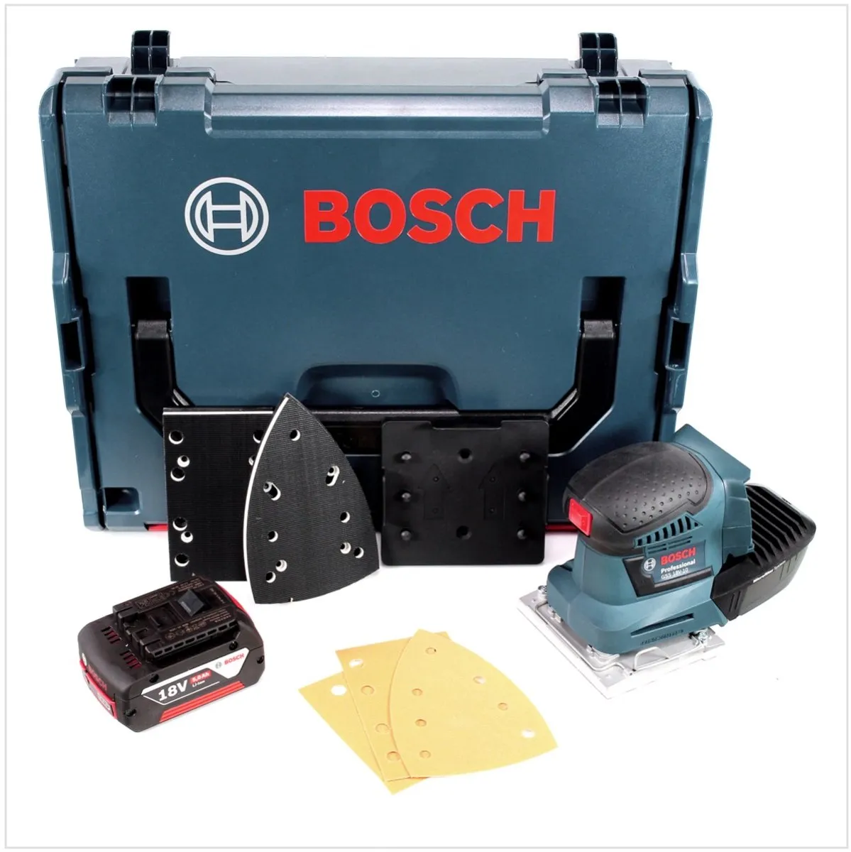 Bosch Professional GSS 18V-10 Vlakschuurmachine - 5.0Ah Accu - 3 Vellen