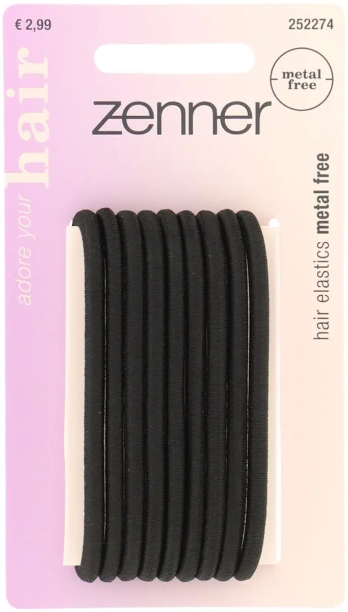 Zenner 6 Medium Haarelastieken Metaalvrij