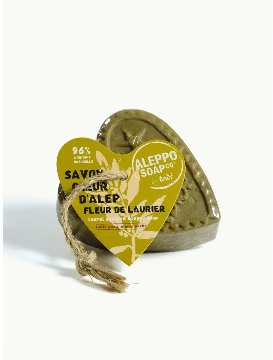 Aleppo Soap Co Savon D'Alep Hart Fleur de Laurier met Touw (150 gr)