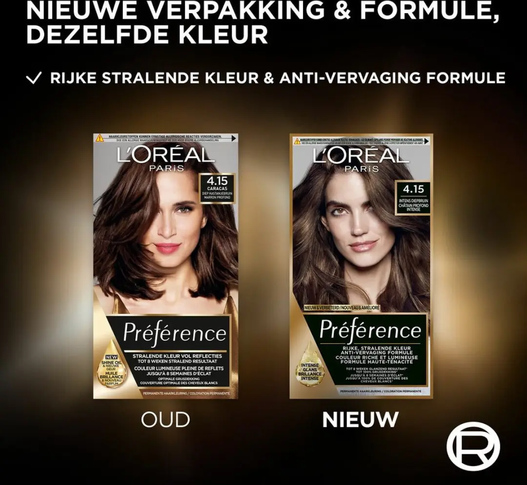L'Oréal Paris Preference Haarkleuring 4.15 Caracas - 3x
