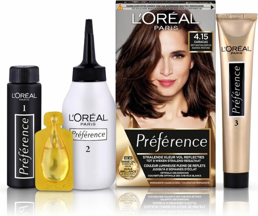 L'Oréal Paris Preference Haarkleuring 4.15 Caracas - 3x