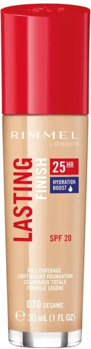 Rimmel London Lasting Finish 25H Foundation 070 Sesame - 3 Stuks