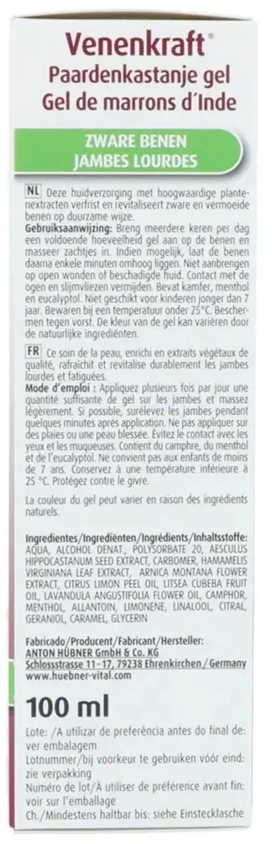 Hubner Venenkraft Gel 100ml