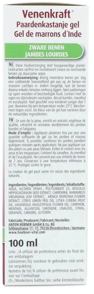 Hubner Venenkraft Gel 100ml