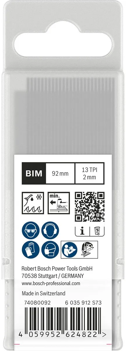 Bosch Professional T121BFC Decoupeerzaagbladen Metaal - 25 Stuks