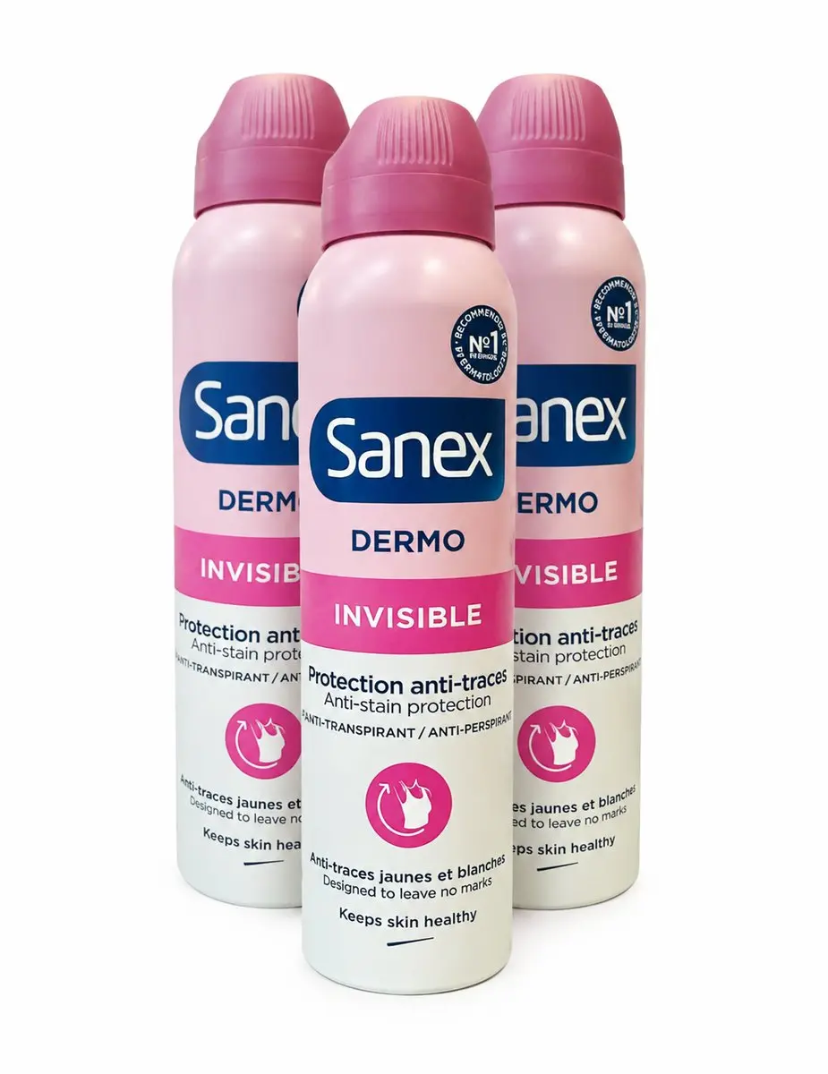 Sanex Deodorant Spray Dermo Invisible voordeelverpakking