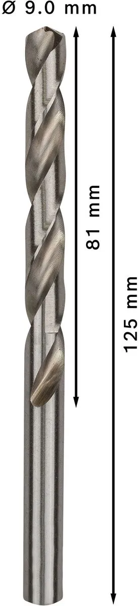 Bosch Professional ST. LINE 9.0mm HSS-G Boorbit - 5 Stuks