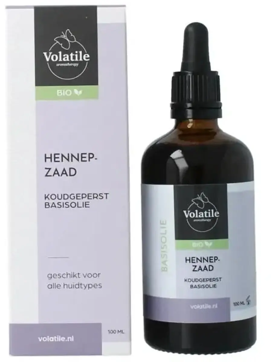 Volatile Hennepzaad Koudgeperst Basisolie Bio 100ML