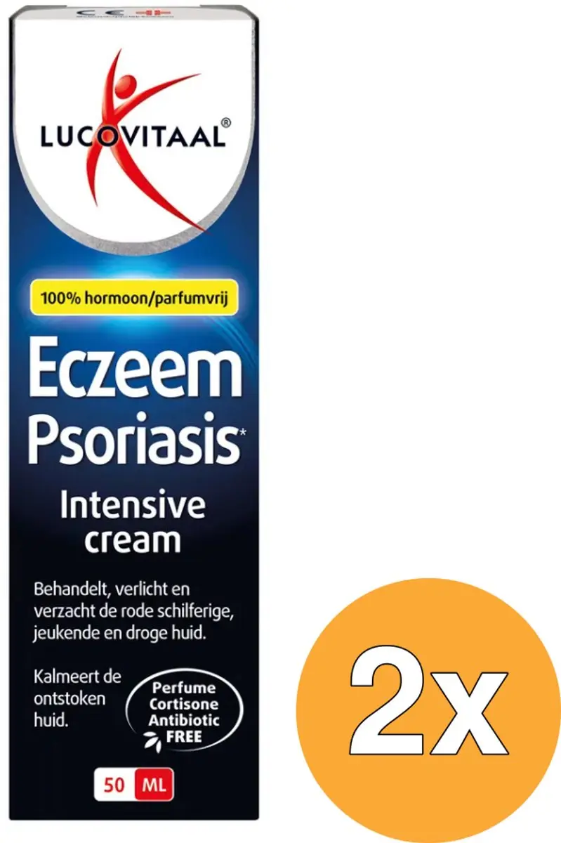 2x Lucovitaal Eczeem Psoriasis Intensive Cream (50 ml)