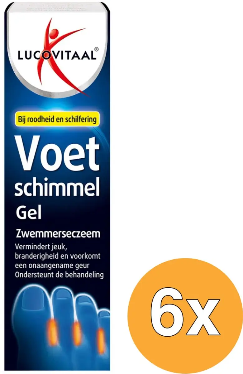 6x Lucovitaal Voetschimmel Gel (30 ml)
