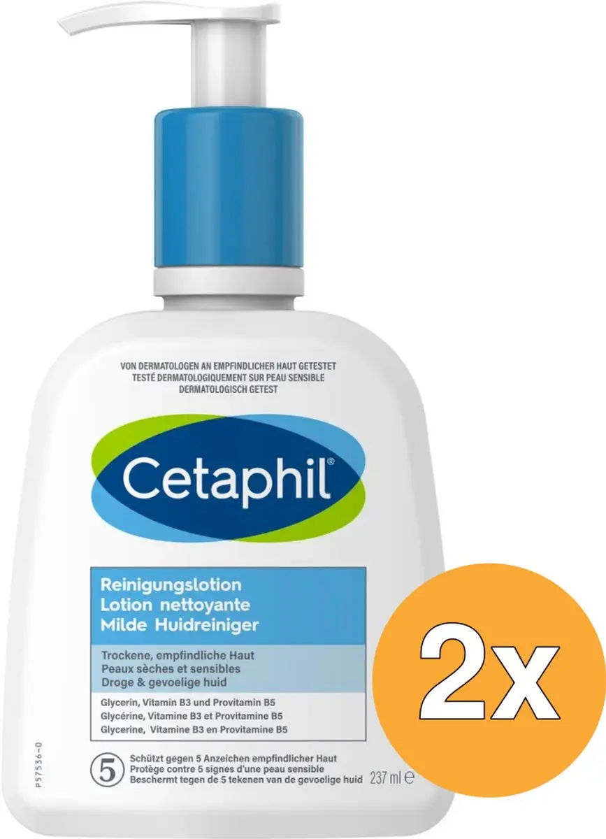 2x Cetaphil Gentle Skin Cleanser (237 ml)