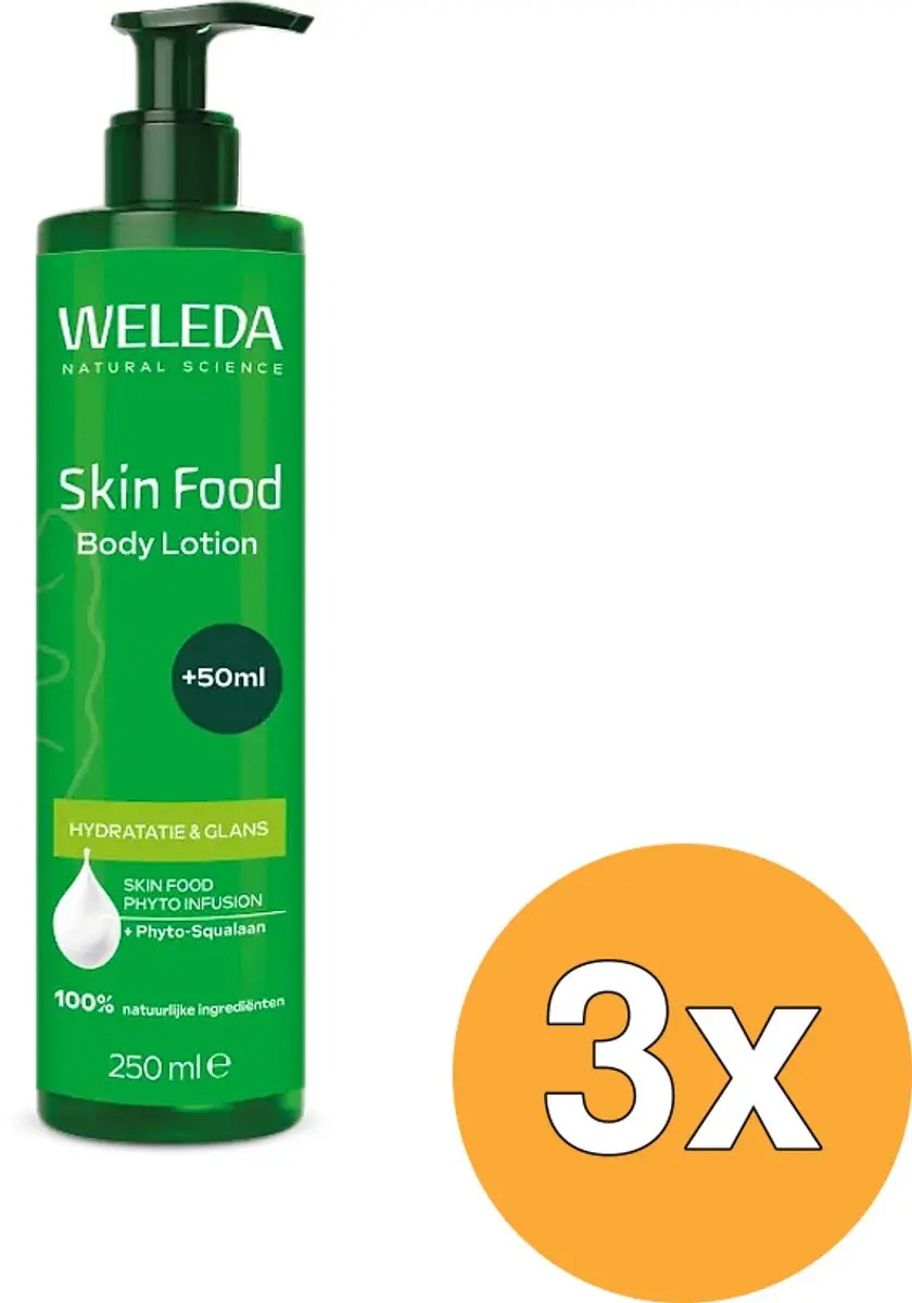 3x WELEDA Skin Food Body Lotion (250 ml)