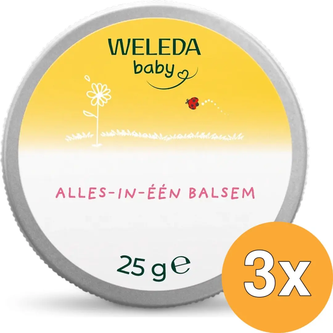 3x WELEDA Calendula alles-in-een balsem (25 gr)