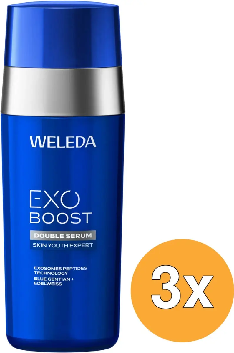 3x Weleda Exo Boost Double Serum Blauwe Gentiaan (30 ml)