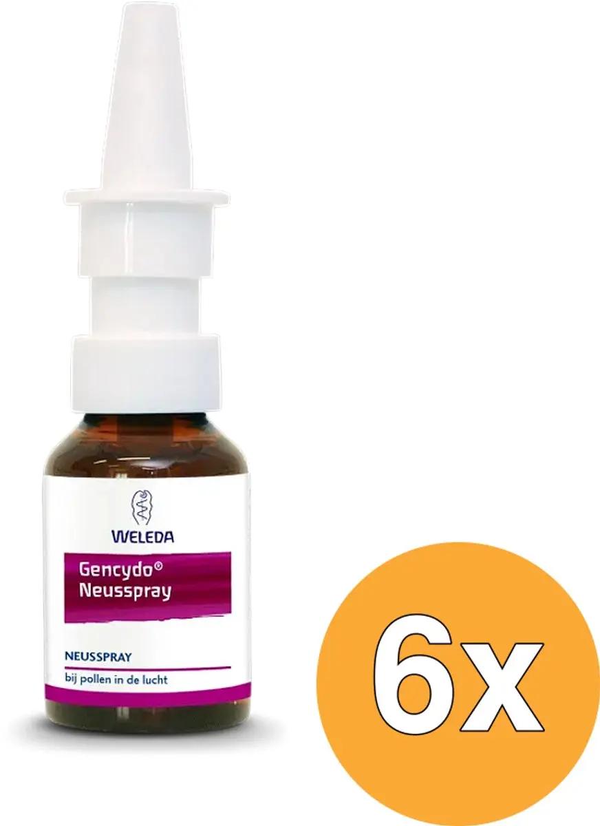 6x WELEDA Gencydo neusspray (20 ml)