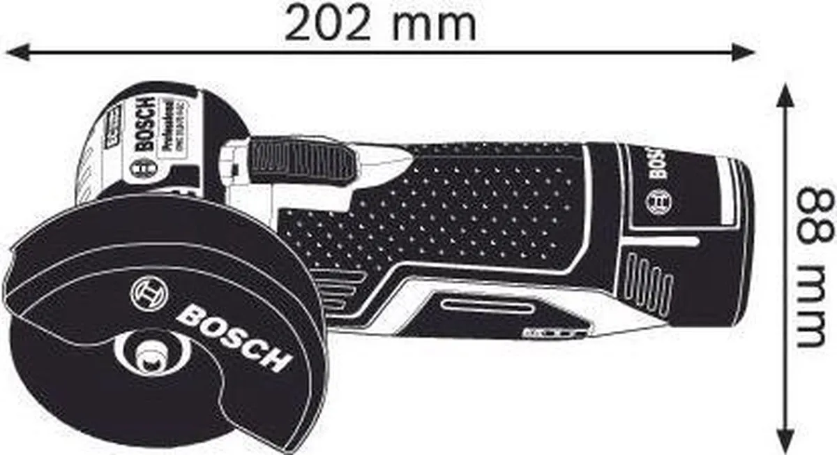 Bosch Professional GWS 12-76 V-EC Accu Haakse Slijper - Metaal - 76mm - afbeelding 6 van 6