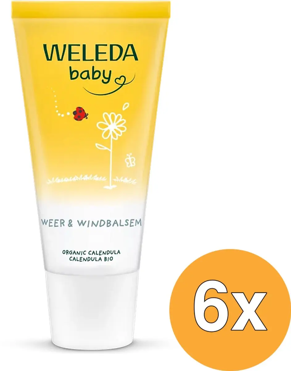 6x WELEDA Calendula baby weer & wind balsem (30 ml)