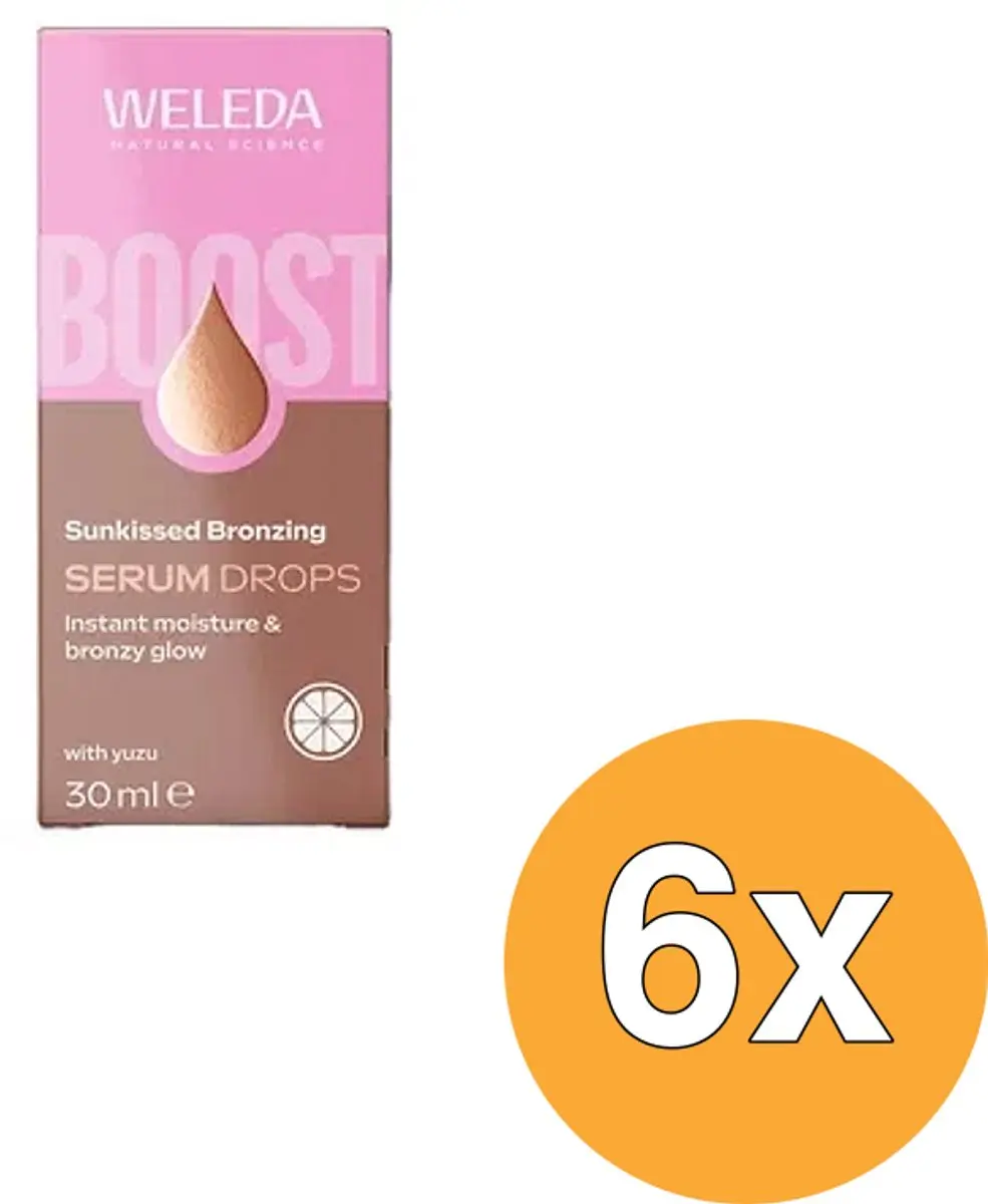 6x Weleda Bronzing Boost Serum Drops (30 ml)