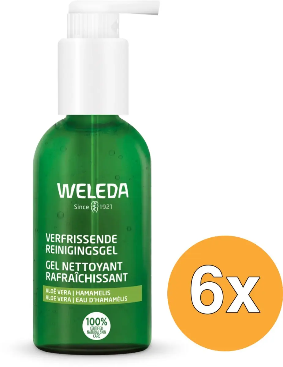 6x WELEDA Reinigingsgel verfrissend (150 ml)