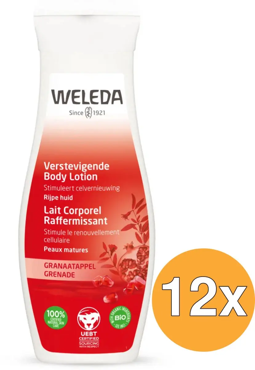 12x WELEDA Granaatappel Verstevigende Bodylotion (200 ml)
