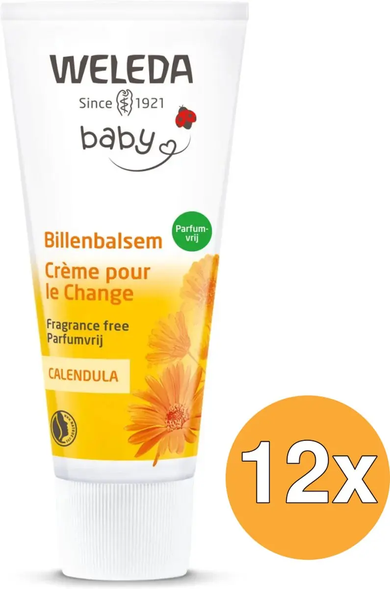 12x WELEDA Calendula Billenbalsem Parfumvrij (75 ml)