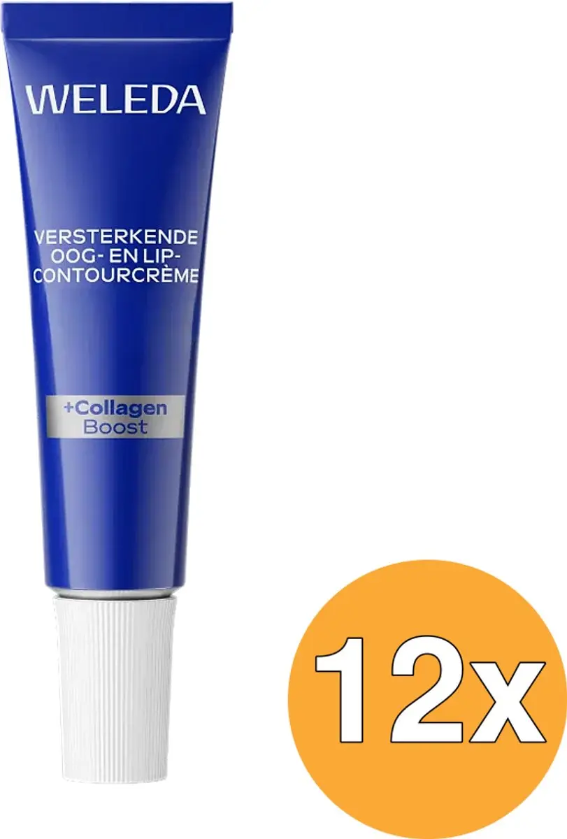 12x WELEDA Blauwe gentaan & edelweiss oog en lipcontourcreme (10 ml)