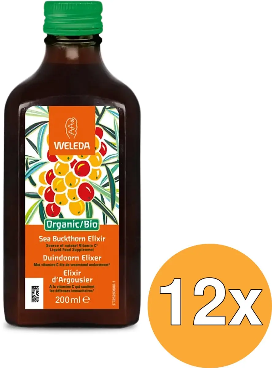 12x Weleda Duindoorn Elixer Bio (200 ml)