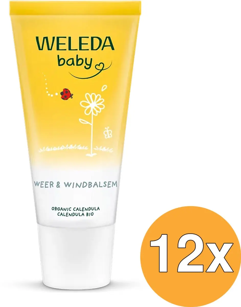 12x WELEDA Calendula baby weer & wind balsem (30 ml)