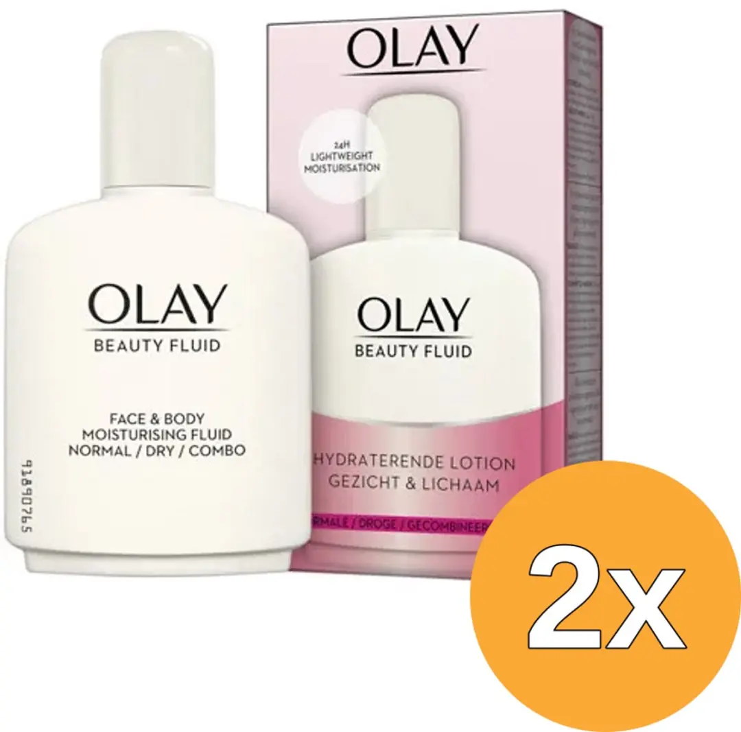 2x Olay Essential Beauty Fluid Lotion (100 ml)