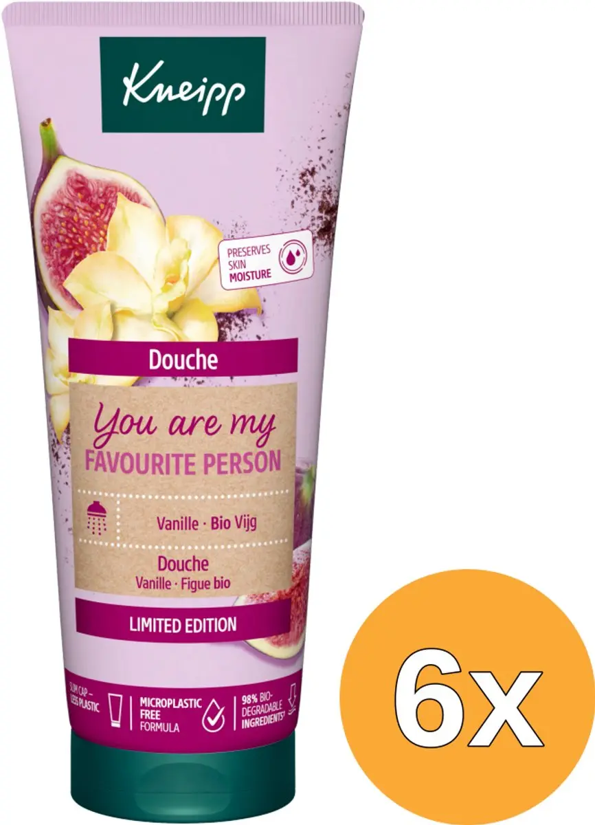 6x Kneipp Douche You Are My Favourite Person (200 ml)