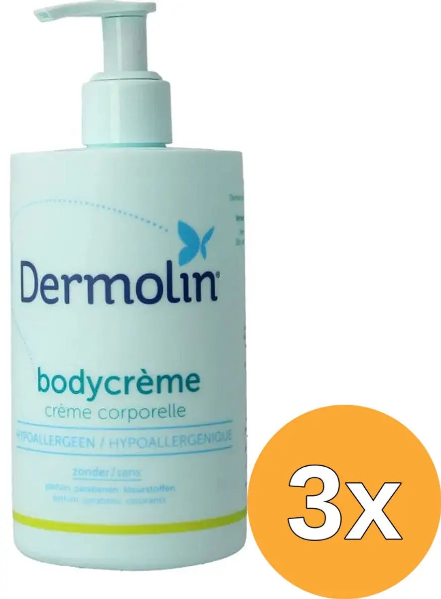 3x Dermolin Bodycreme (300 ml)