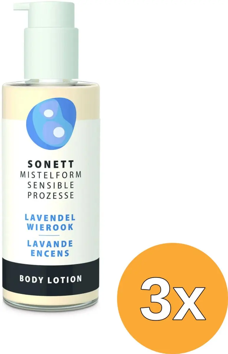 3x Sonett Mistelform Bodylotion Lavendel & Wierook (145 ml)