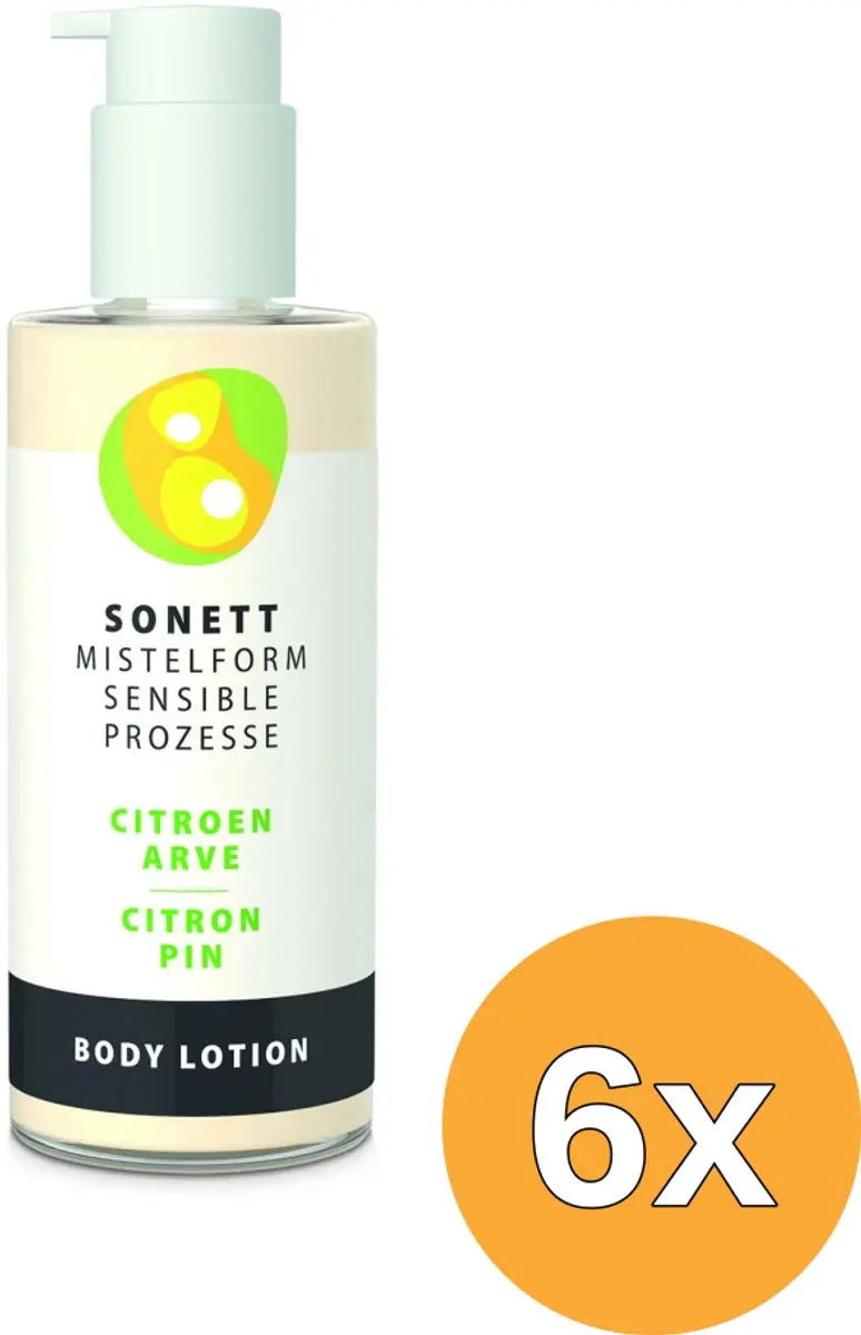 6x Sonett Mistelform Bodylotion Citroen & Arve (145 ml)