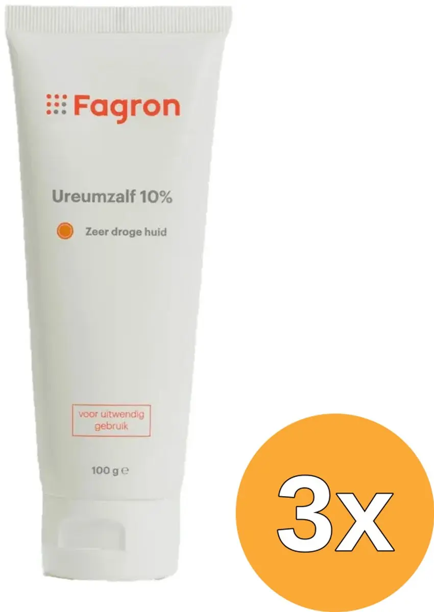 3x Fagron Ureumzalf 10% (100 gr)