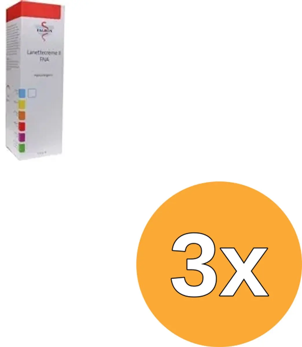 3x Fagron Lanettecrème met 20% Vaseline (100 gr)
